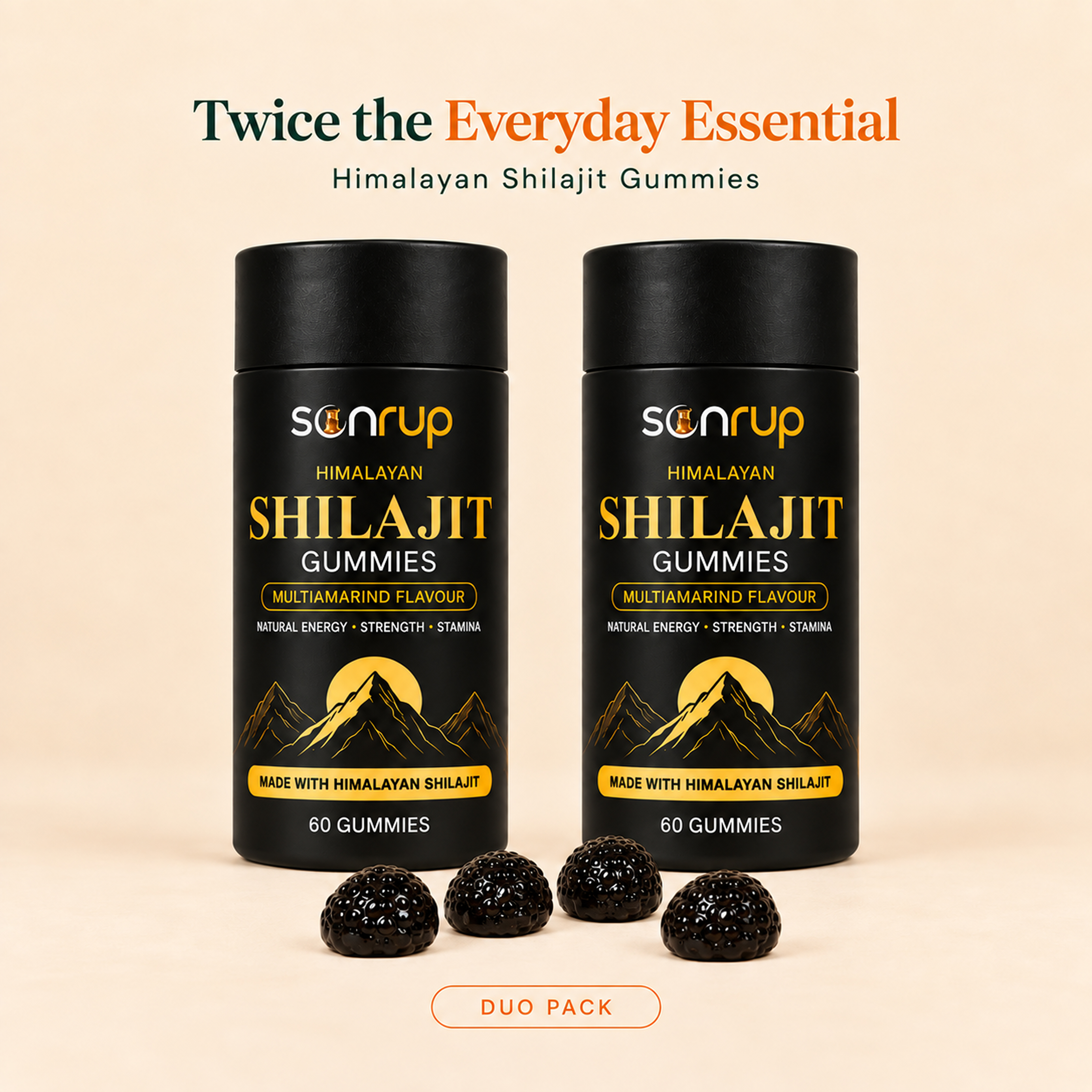 Himalayan Shilajit Gummies Double Pack 4